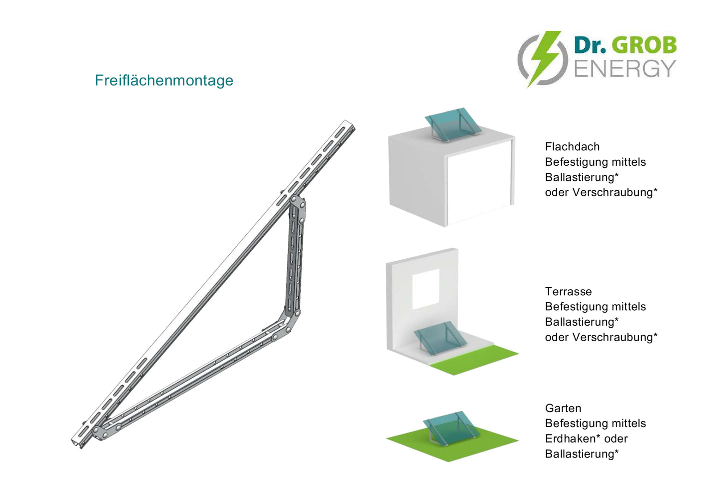 Profi Solarmodul-Montagesystem "Sun Base"