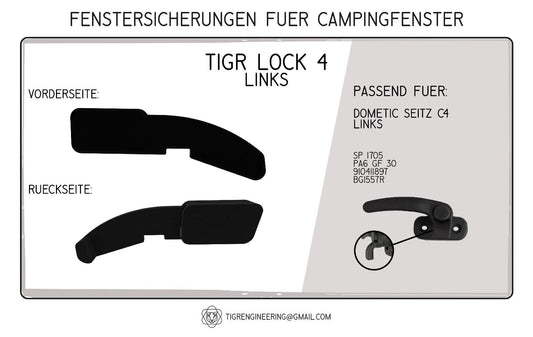 TIGR Lock 4 Fenstersicherung für Dometic Seitz C4 links