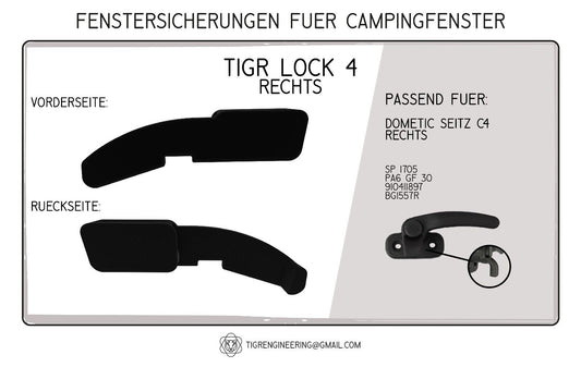 TIGR Lock 4 Fenstersicherung für Dometic Seitz C4 rechts
